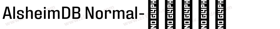 AlsheimDB Normal字体转换